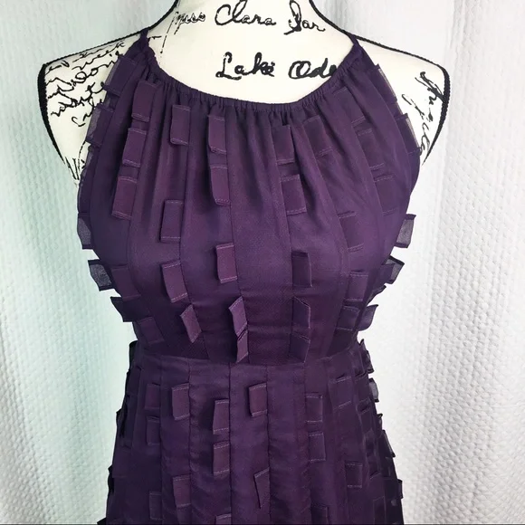 Minuet Purple Tabbed Dress NWT Size S - Picture 2 of 8